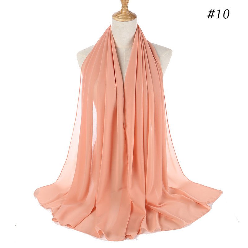 MH089 Pearl Chiffon Bubble Hijab