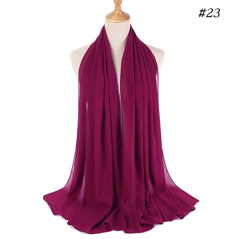 MH089 Pearl Chiffon Bubble Hijab
