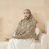 MH094 Printed Pleated Cotton and Linen Blend Shawl