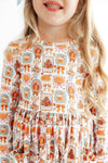 Give Thanks L/S Pocket Twirl Dress