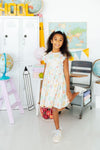 Campus Cutie Flutter Sleeve Twirl Dress