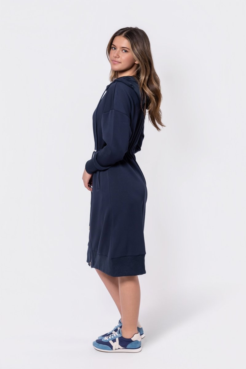 Mina Dress 42" (Navy)