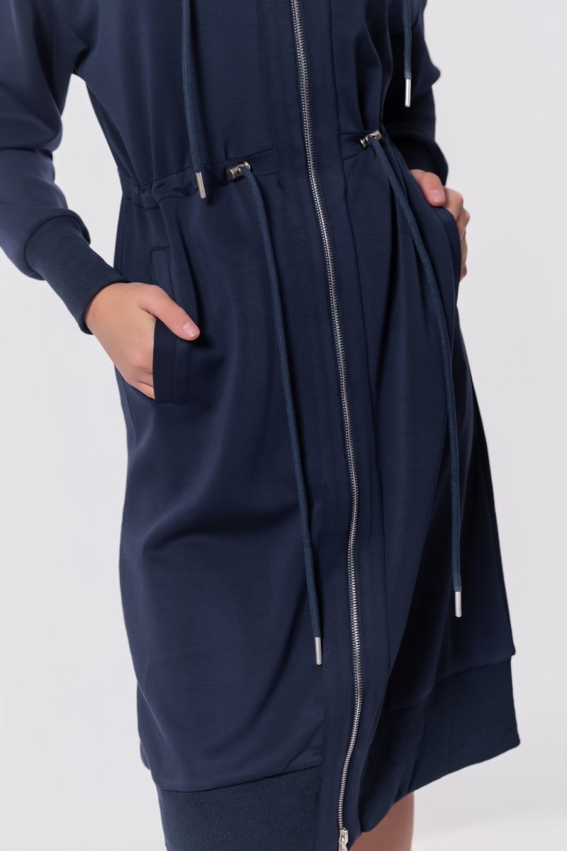 Mina Dress 42" (Navy)