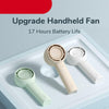 Mini Handheld Fan Unique Design Portable Fan Personal Hand Fan USB Rechargeable with Powerful Turbo Wind Mini Portable Fan with 18H Max Cooling Time USB Rechargeable Hand Fan