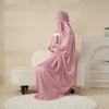 MJ006 Scrunchie Cuff Satin Fabric 1-piece Jilbab