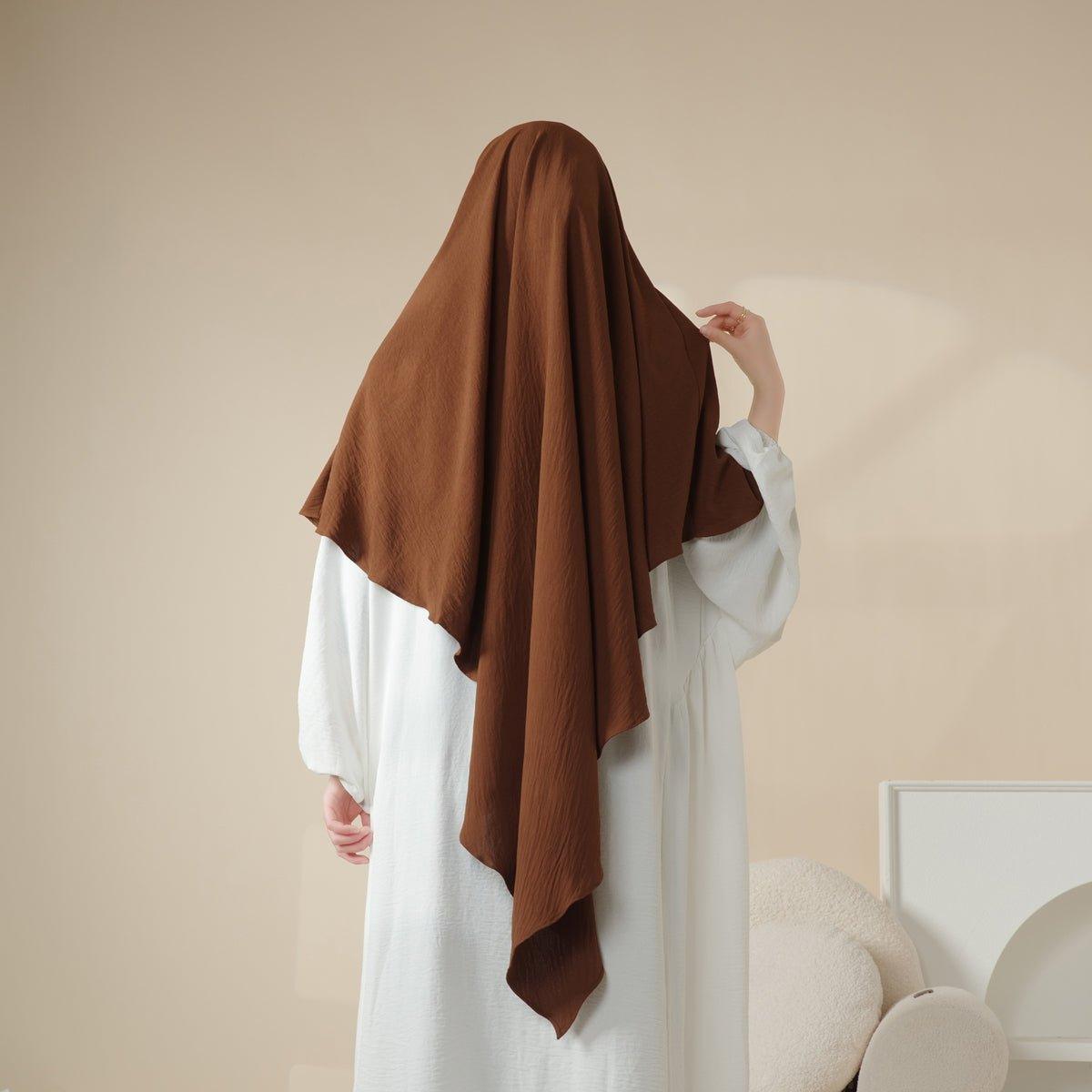 MK005 Crepe One Layer Khimar