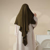 New Crepe 1-Layer Khimar | Soft Crepe Material Khimar (MK009)