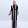 MO 001 Trumpet Sleeve Open Abaya With Pleated Design