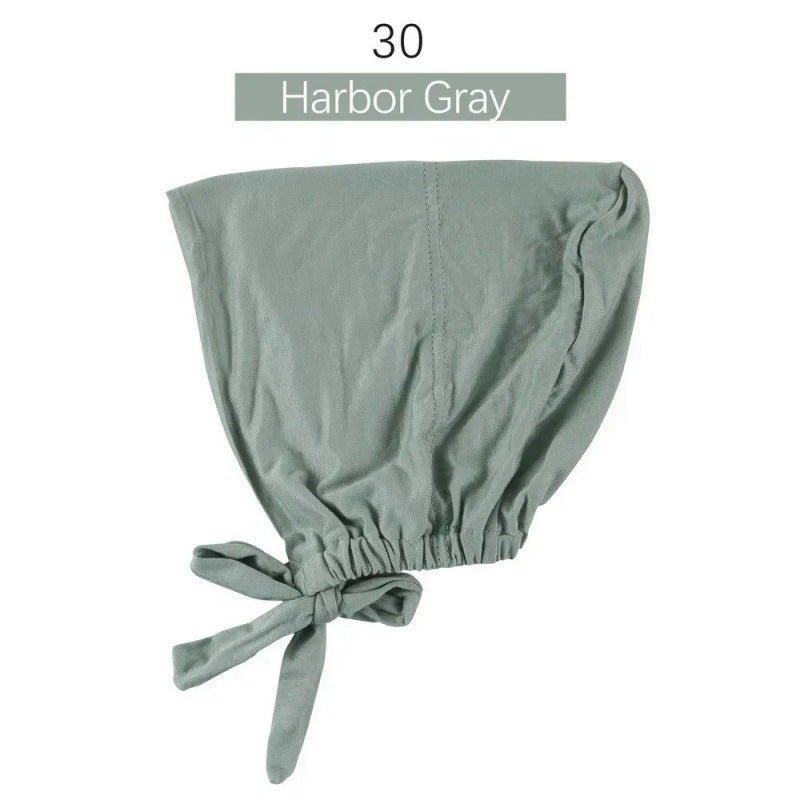 Stretch Cotton Tie-Back Under Cap | Adjustable Hijab Bonnet(MH200)
