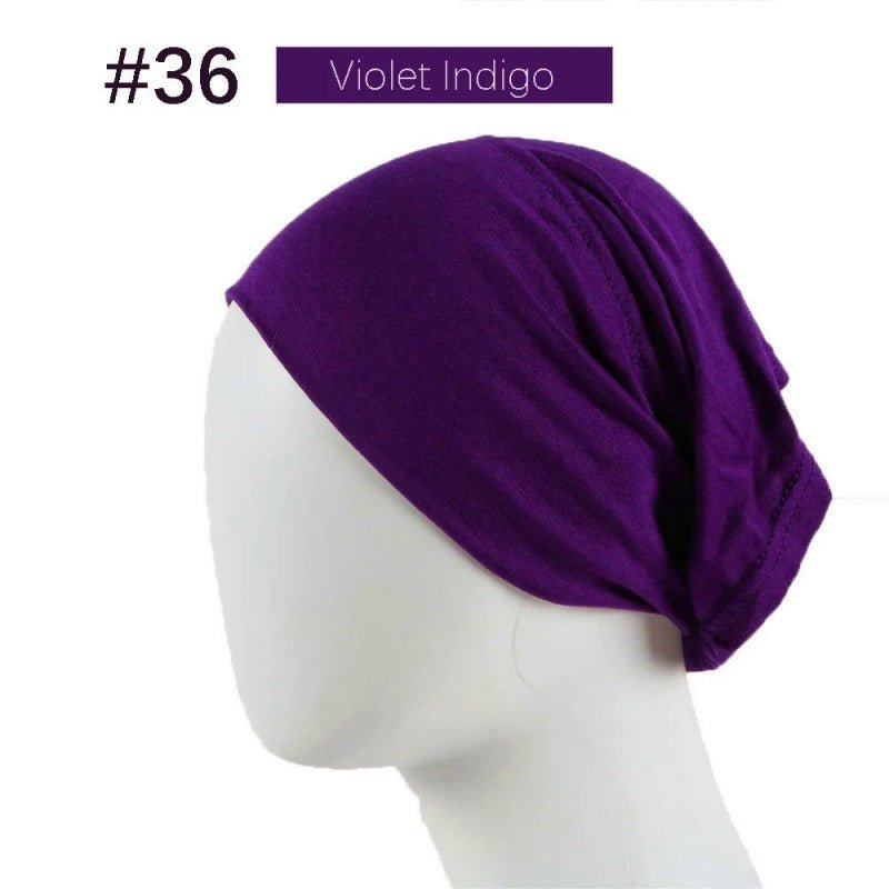 Mercerized Cotton Under Cap Hijab | Stretchy Tube Bonnet(MH198)