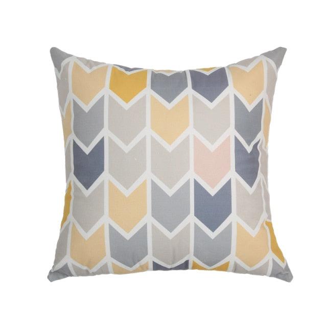 Modern Geometric Decorative Geometric Pillow Cushion Cases Outdoor Square Yellow Decorative Pillow Covers For Couch Bedroom Pillow Cases Cushion Covers