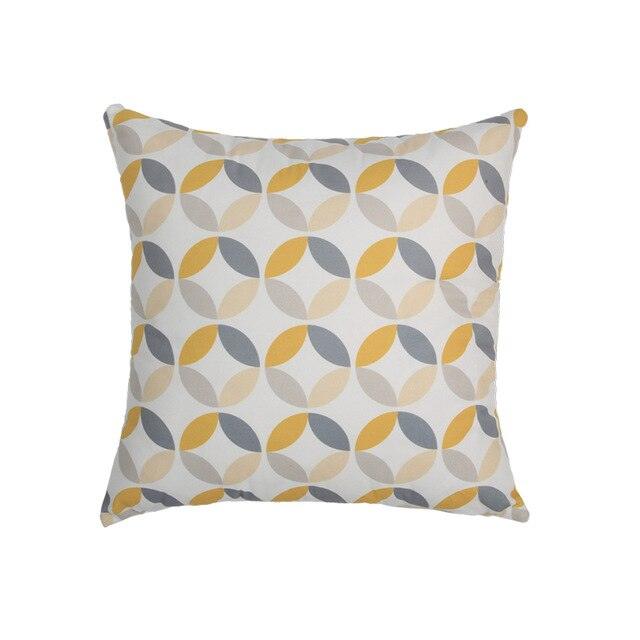 Modern Geometric Decorative Geometric Pillow Cushion Cases Outdoor Square Yellow Decorative Pillow Covers For Couch Bedroom Pillow Cases Cushion Covers