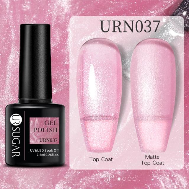 Modern Luxury Autumn Winter Womens Gel Polish Glossy Matte Diamond Effect Long Lasting Nail Art Sequins Design