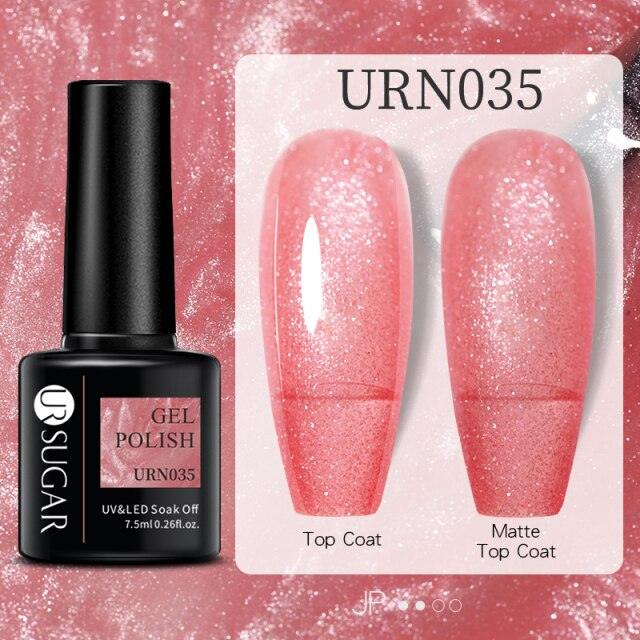 Modern Luxury Autumn Winter Womens Gel Polish Glossy Matte Diamond Effect Long Lasting Nail Art Sequins Design