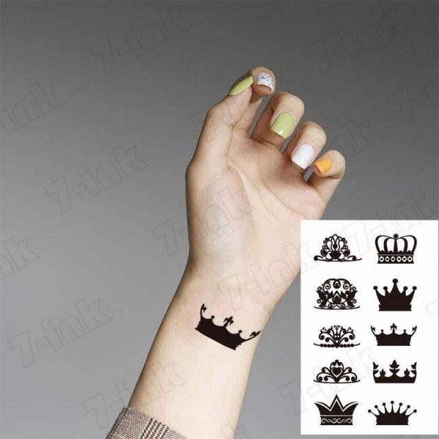 Modern Small Tattoo Sun Moon Heart Waterproof Temporary Tattoos High Quality Design For Womens