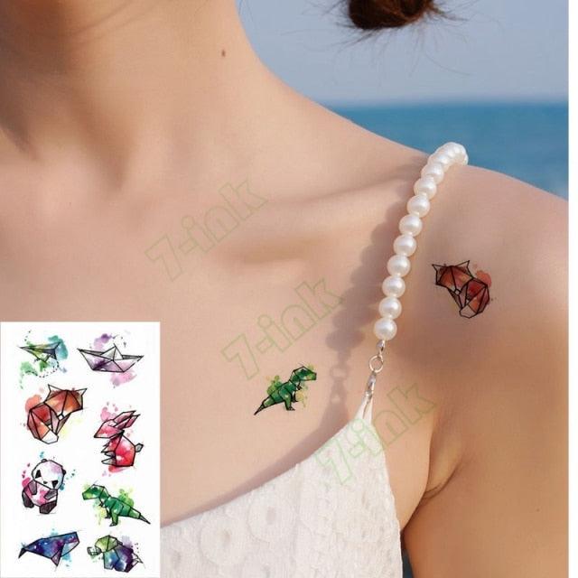 Modern Small Tattoo Sun Moon Heart Waterproof Temporary Tattoos High Quality Design For Womens