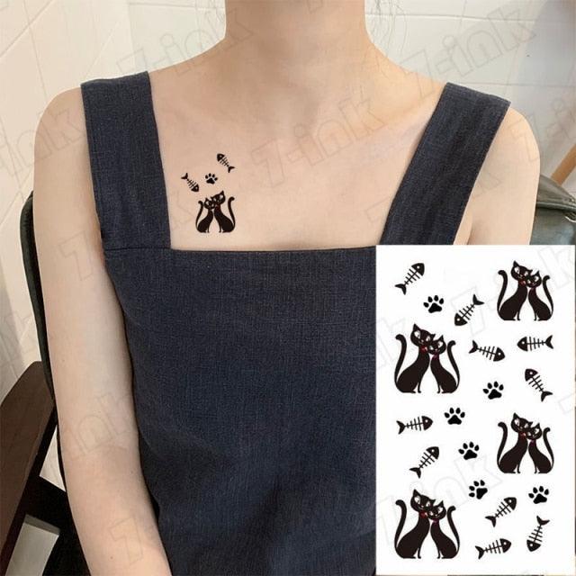 Modern Small Tattoo Sun Moon Heart Waterproof Temporary Tattoos High Quality Design For Womens