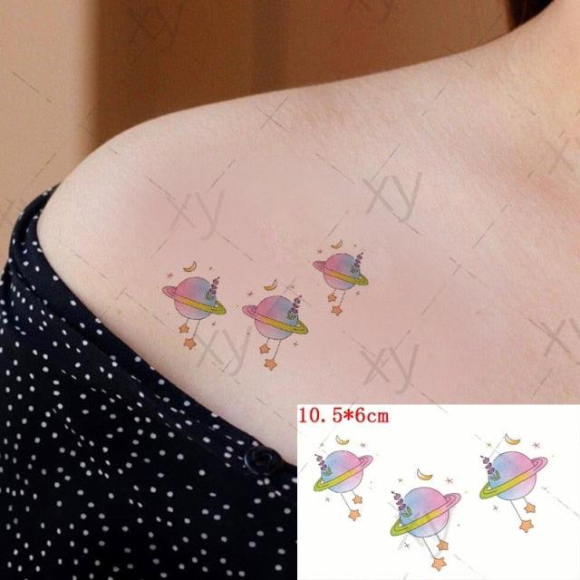 Modern Small Tattoo Sun Moon Heart Waterproof Temporary Tattoos High Quality Design For Womens