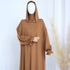 Modest Casual Hooded Abaya Collection | Tone Robes with Bubble Sleeves (MJ021)