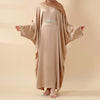 Modest Kaftan for Special Occasions: Batwing Abaya With Rhinestone Waist (MA135)