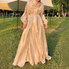 Modest Luxe Pearl-Embellished Streamer Evening Abaya Dress (MOA149)