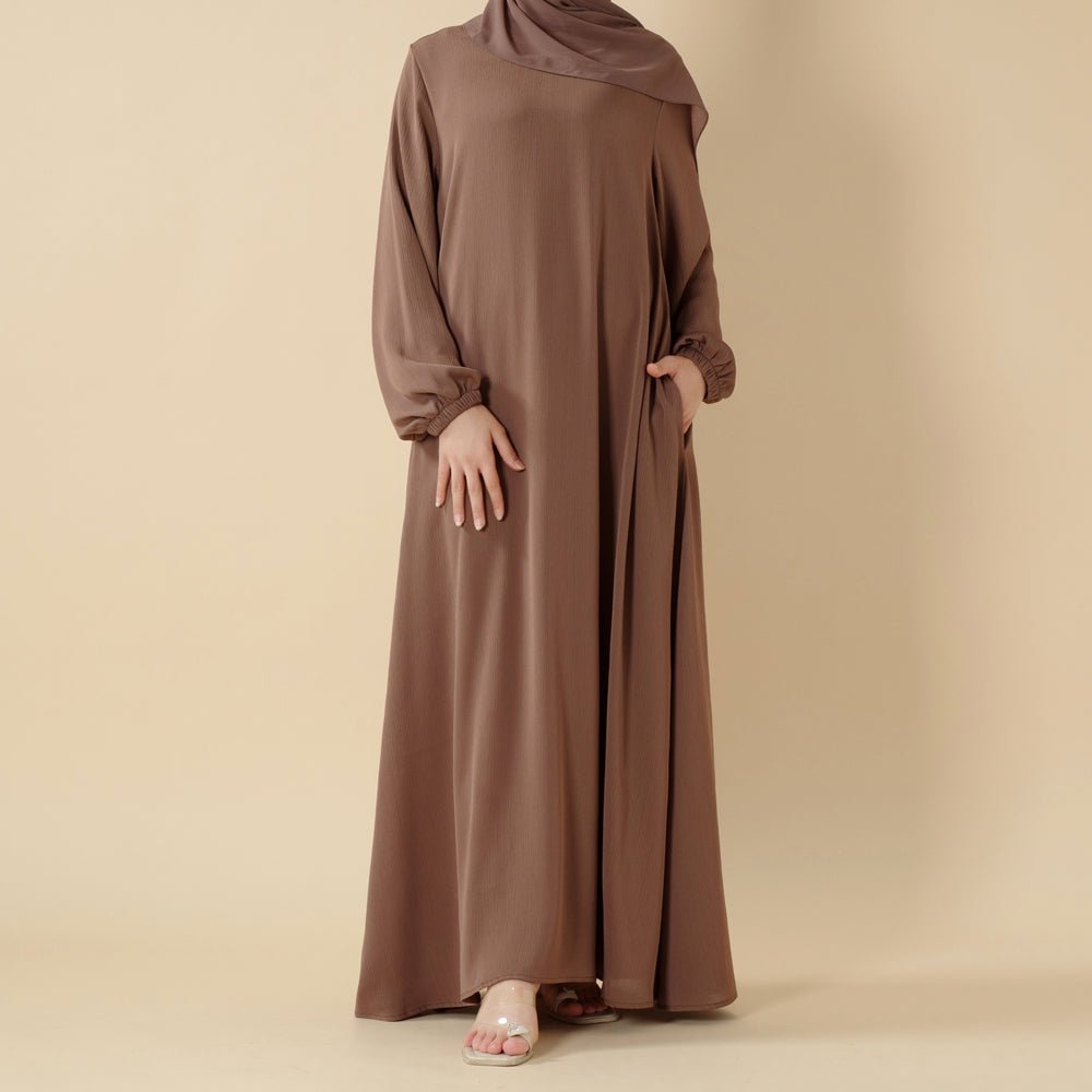 Modest Luxury Premium Nida Abaya | Zoom Umbrella Cut Summer Abaya (MA233)
