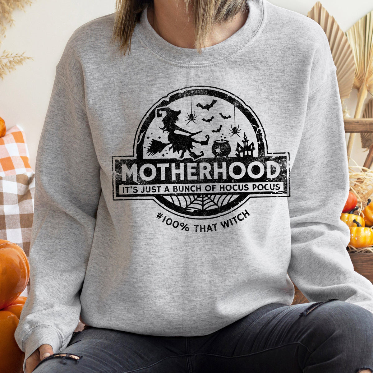 Mother Witch Vintage Halloween Sweatshirt