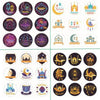 MR014 Ramadan Sticker, 90 Pcs Stickers Eid Mubarak Decoration