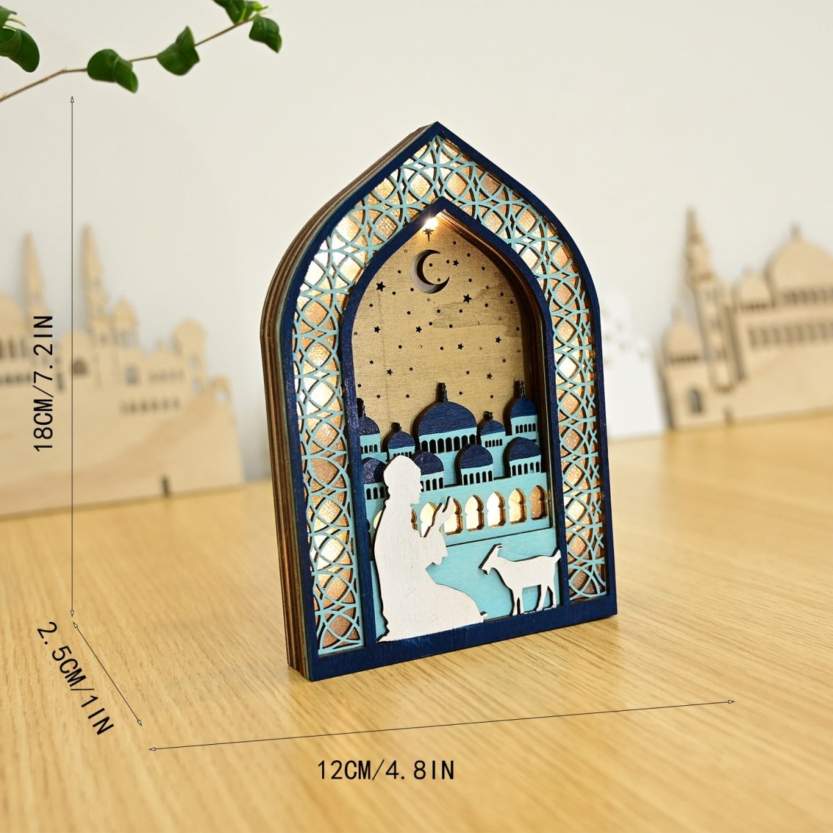 MR064 Wooden Luminous LED Creative Decorations