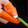 Multi-Functional 1 Set Silicone Finger Protector With Blade For Fruits Vegetable Thumb Knife Finger Guard Kitchen Accessories