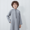 Muslim Boys Embroidered Thobe with Pockets (MKB013)