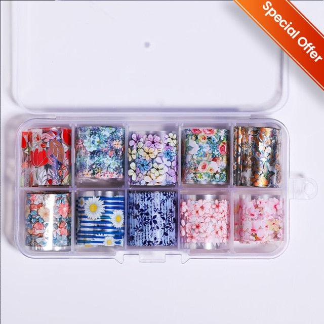 Nail Foils Fall Design Maple Leaves Flower Golden Nail Sliders Snake Leopard Decor Paper Nail Art Sticker Set Decals for Women Nail Decorations Accessories Metal Curve Stripe Lines Design Letter Nail Sticker Adhesive Decoration