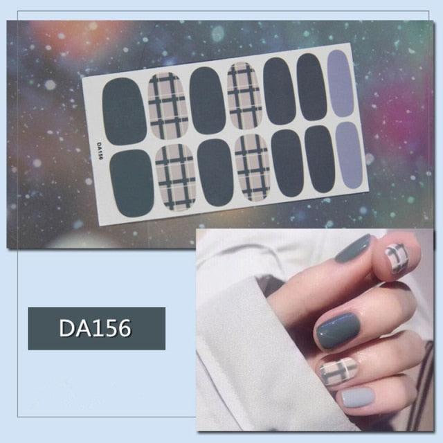 Nail Wraps Polish Decals Strips Golden Glitter 3D Adhesive Full Nail Art Stickers Manicure Kits Women Nail Decorations Accessories Metal Curve Stripe Lines Design Letter Nail Sticker Adhesive Decoration Template Nail Tool Decorations