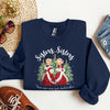 Sisters White Christmas Movie Inspired Classic Musical Cozy Cotton Blend Sweatshirt