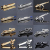 Necktie Tie Clip Feather Mustache Tie Clip Quality Men Unique Tie Clip Glasses Scissors Necktie Pin Beautiful Designs Necktie Clip Tie Clip Men Luxury Vintage Tie Clips