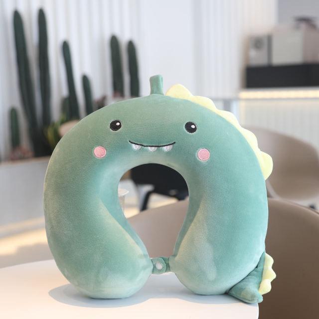 New Animal Memory Cotton U-shaped Pillow Car Neck Pillow Noon Rest Pillow Plane Travel PillowKids Neck  Travel Pillows Cute U-Shaped Animal Pillow for Cars Planes Boys Girls Child Gift Ideas