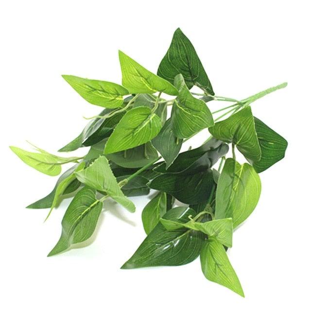 New Artificial Shrubs Boston Fern Grass Fake Green Bushes Indoor Outdoor UV Resistant Indoor Outside For Home Garden Porch Window Décor