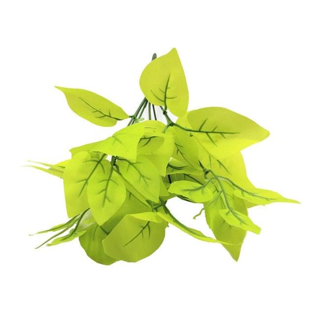 New Artificial Shrubs Boston Fern Grass Fake Green Bushes Indoor Outdoor UV Resistant Indoor Outside For Home Garden Porch Window Décor
