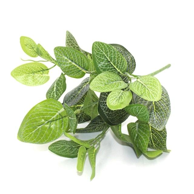 New Artificial Shrubs Boston Fern Grass Fake Green Bushes Indoor Outdoor UV Resistant Indoor Outside For Home Garden Porch Window Décor
