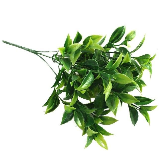 New Artificial Shrubs Boston Fern Grass Fake Green Bushes Indoor Outdoor UV Resistant Indoor Outside For Home Garden Porch Window Décor