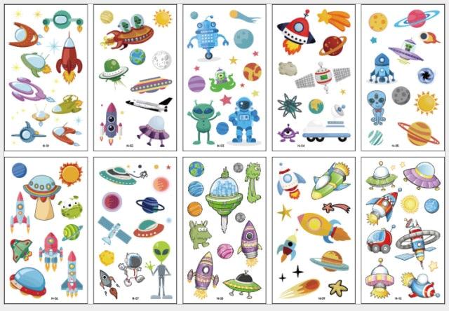 New Children's Sticker Animals Pattern Tattoo Bear Lion Rainbow Luxury Colorful Children Sets