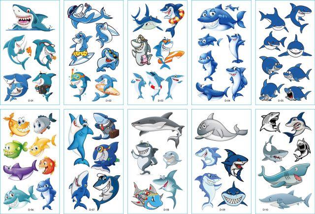 New Children's Sticker Animals Pattern Tattoo Bear Lion Rainbow Luxury Colorful Children Sets