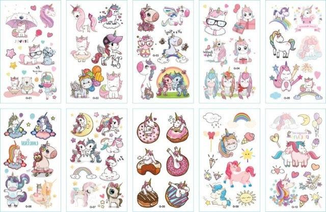 New Children's Sticker Animals Pattern Tattoo Bear Lion Rainbow Luxury Colorful Children Sets