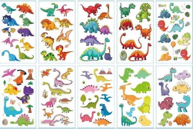 New Children's Sticker Animals Pattern Tattoo Bear Lion Rainbow Luxury Colorful Children Sets