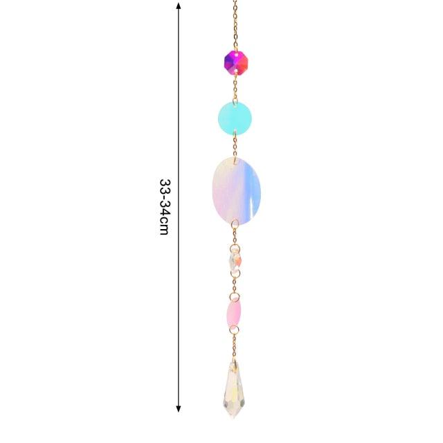 New Crystal Guardian Angel Wing  Sun-catcher Car Charm For Rear View Mirror Clear Window Rainbow Maker Collection With Crystal Wind Chimes For Home Garden Hanging Decoration Photography Prop