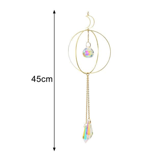 New Crystal Guardian Angel Wing  Sun-catcher Car Charm For Rear View Mirror Clear Window Rainbow Maker Collection With Crystal Wind Chimes For Home Garden Hanging Decoration Photography Prop