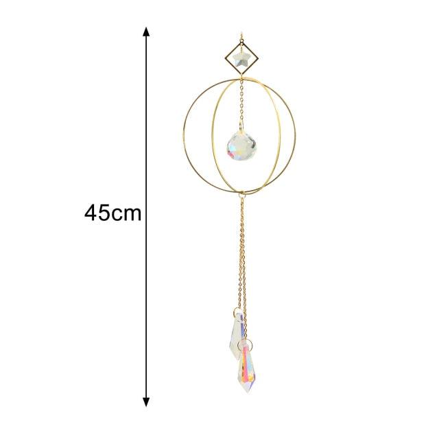 New Crystal Guardian Angel Wing  Sun-catcher Car Charm For Rear View Mirror Clear Window Rainbow Maker Collection With Crystal Wind Chimes For Home Garden Hanging Decoration Photography Prop