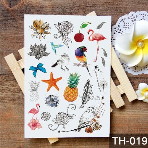 New Different Animals Waterproof Temporary Sticker Tattoo Cute Little Colorful Children Tattoos
