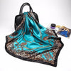 New Elegance Fashionable Scarves for Women Shawl Print Silk Satin Hijab Scarf Female Bandana 90*90cm Luxury Square Shawls Scarfs For Ladies