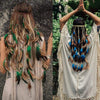 New Fashion Feather Rope Crown Hair Band Boho White Elastic Festival Headband for Women Fashion Female Gorgeous Hair Accessories For Women